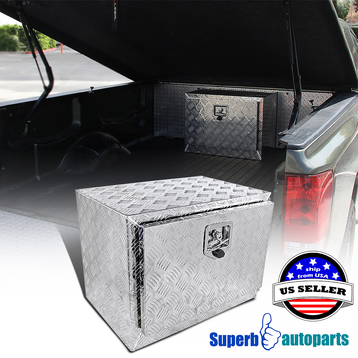 Under Bed Tool Box >> Details About 24 X17 X18 Truck Under Bed Tool Box Underbody Storage Pickup Trailer Lock Under Bed Tool Box >> Details About 24 X17 X18 Truck Under Bed Tool Box Underbody Storage Pickup Trailer Lock