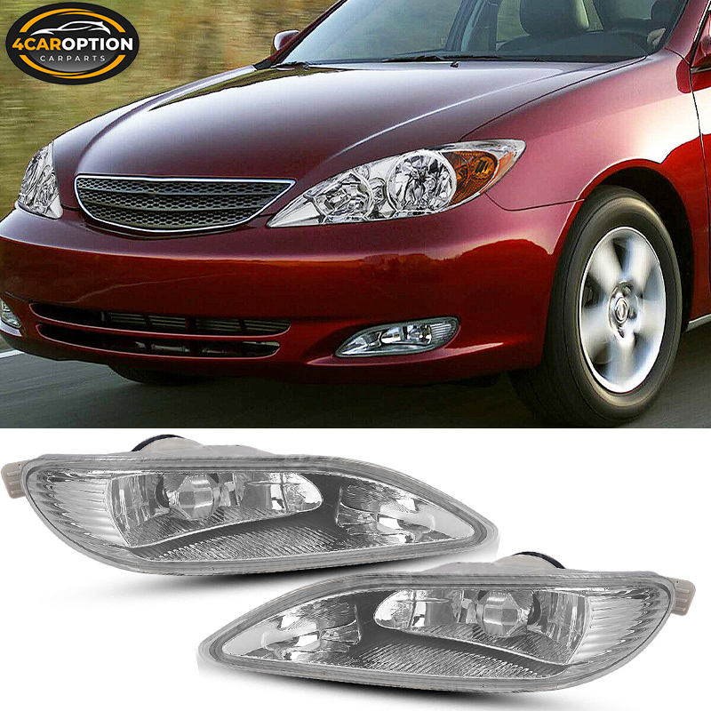 Fit 2002-2004 Toyota Camry/2005-2008 Toyota Corolla Front Clear Fog Lights Lamps