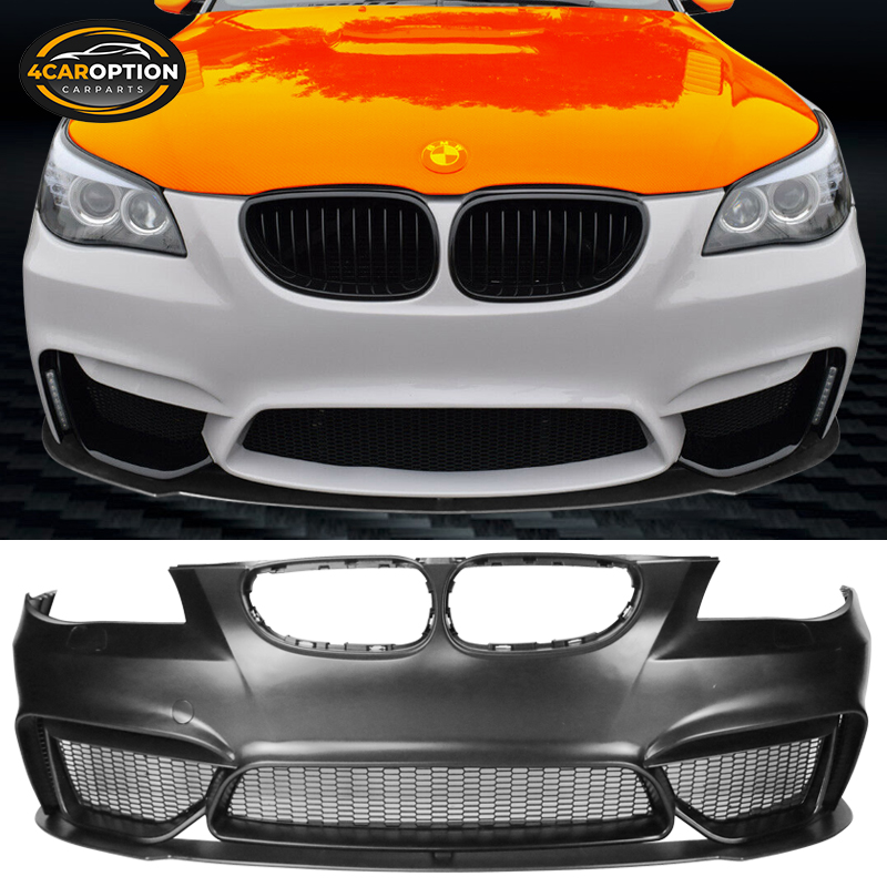 Fits 04-10 BMW E60 Sedan M4 Style Front Bumper Cover Conversion & Lip - PP | eBay