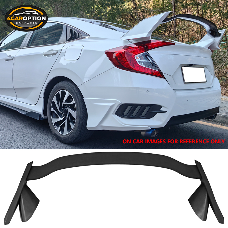 Fits 16-21 Honda Civic 10th X Sedan Type R Style Trunk Spoiler