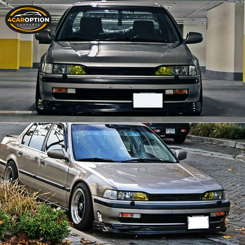 Fits 90-93 Honda Accord Mugen Style Front Bumper Lip Spoiler