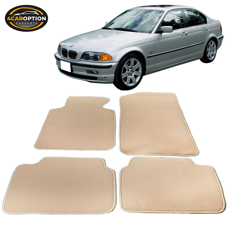 Fits 9905 BMW E46 3Series Floor Mats Carpet Front & Rear Beige 4PC