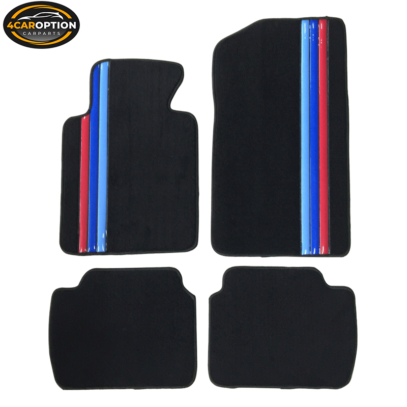 Fit 9905 BMW E46 3Series Floor Mats Carpet Front Rear Black With