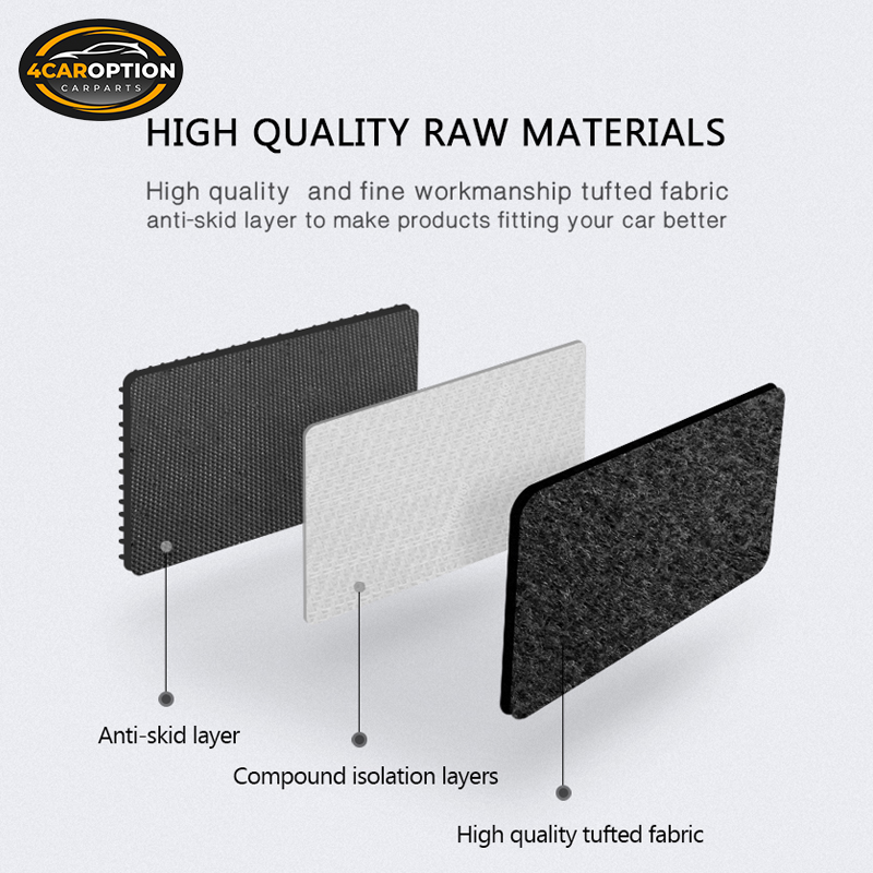 4PC Black Nylon Floor Mats For BMW F10 5-Series 2011-2016 – Front & Rear Carpet Set, OEM Fit