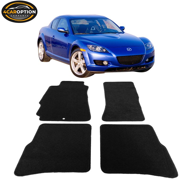 Fits 0412 Mazda Rx8 4Dr Floor Mats Carpet Nylon Black 4PCS eBay