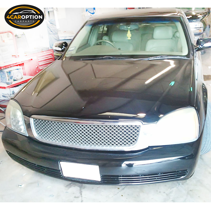 Fits 0005 Cadillac Deville Chrome Mesh Grill Grille ABS