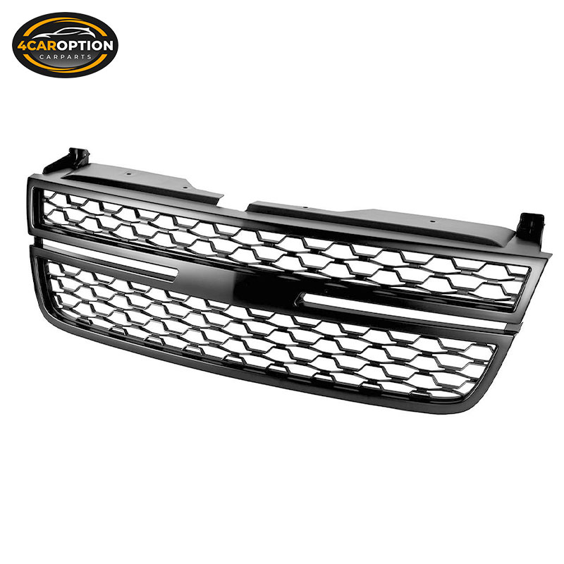 Replacement Front Upper Grille For 2005-2007 Chevy Silverado 1500 2500 3500 – Black Mesh – Direct Fit