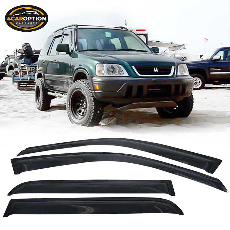Fits 9801 Honda CRV Acrylic Window Visors 4Pc Set eBay