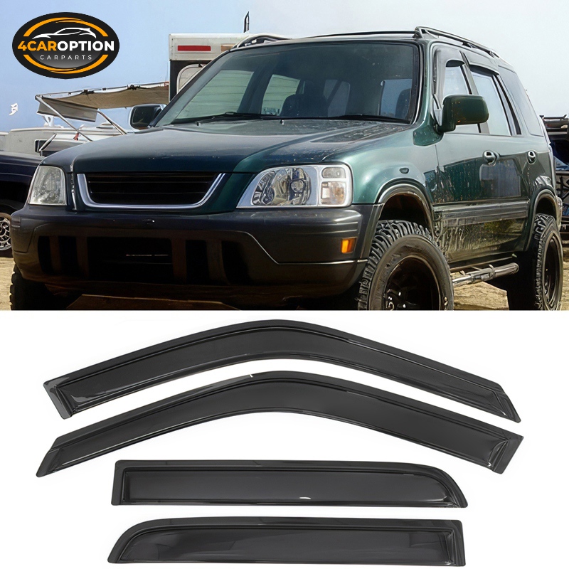 For 97-01 Honda Crv Cr-V Sun/Rain/Wind Guard Shade Deflector Window Visors 4P V2