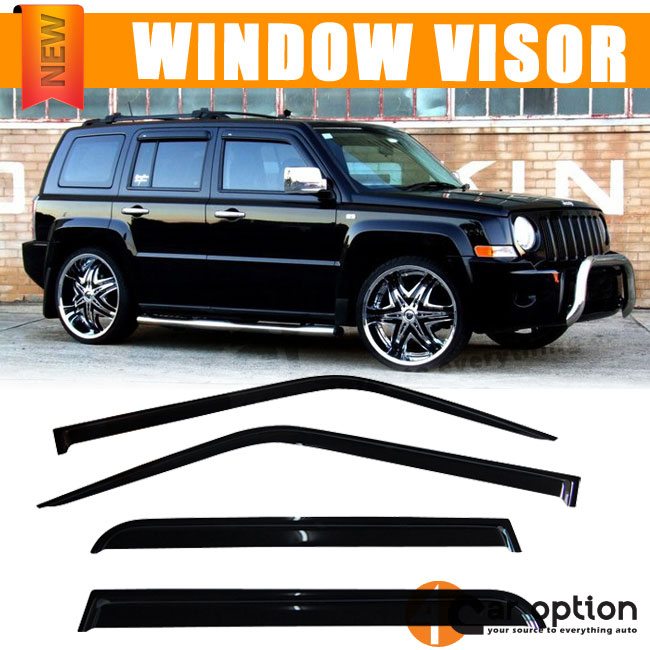 For 0716 Jeep Patriot Acrylic Window Visors 4Pc Set eBay