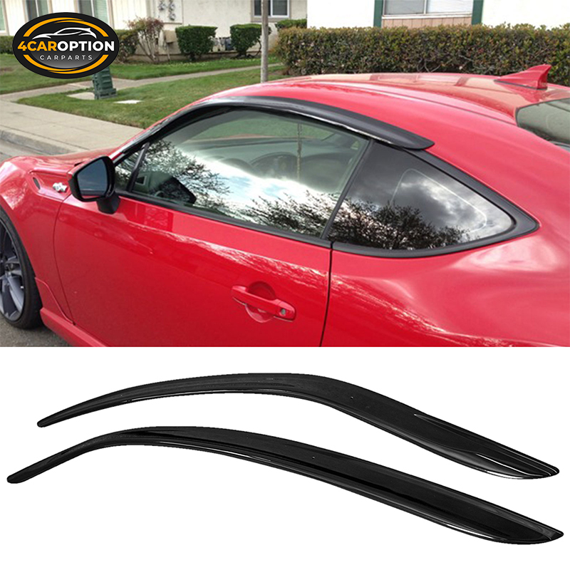Smoke Acrylic Window Visors For 2013-2020 Scion FR-S, Subaru BRZ & Toyota 86 – Jetcruise Slim Style