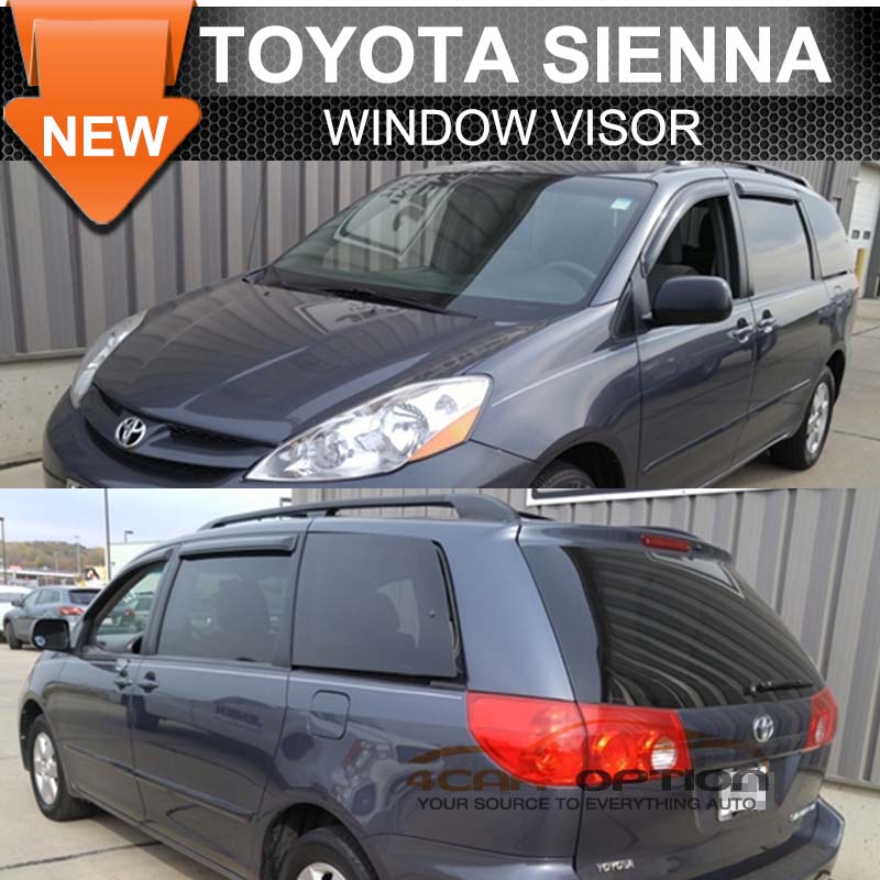 SALES! For 0409 Toyota Sienna Acrylic Window Visors 4Pc Set eBay