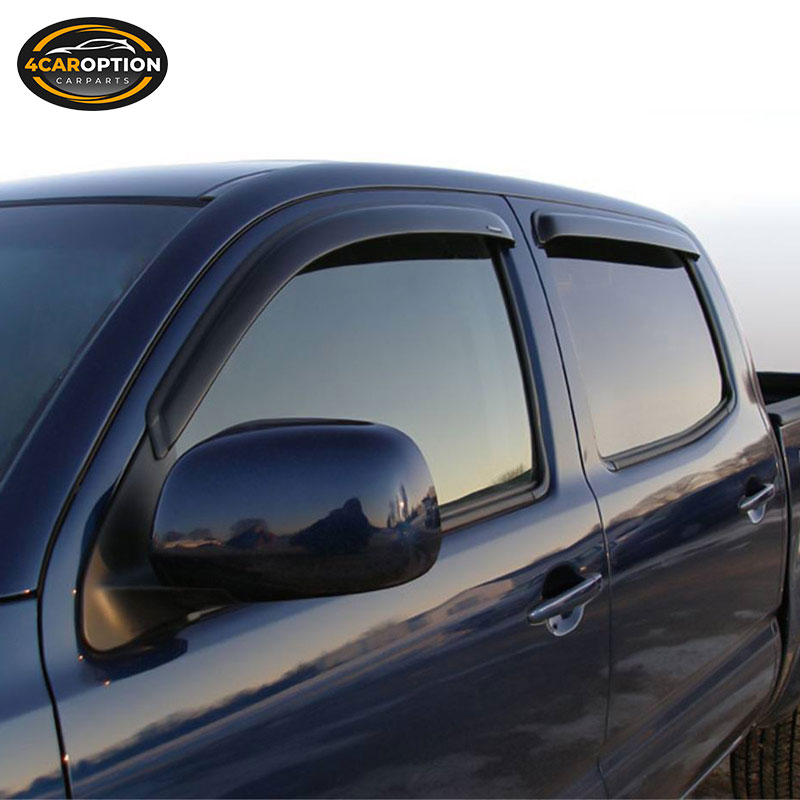 Fits 0518 Toyota Double Cab Acrylic Window Visors 4Pc Set eBay