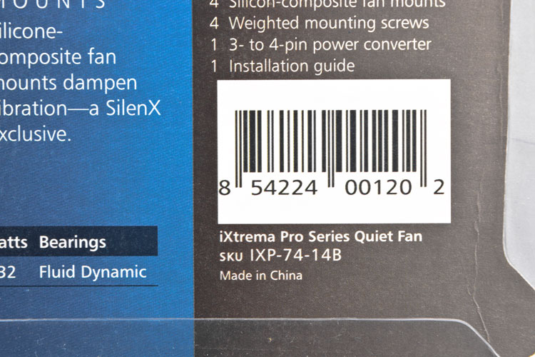 NEW SilenX IXP-74-09 IXTREMA 120 120X25 9dBA 38CFM Fluid Dynamic Bearing Fan