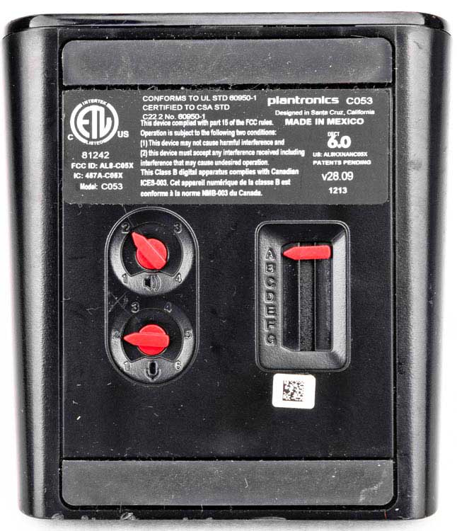 Lot5 Plantronics C053 Wireless Headset Charging Dock Base 83648-01