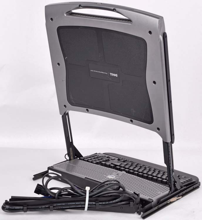 Dell PowerEdge 15FP Rack Console 4U132 1U Mount Trackball Keyboard 15" Monitor eBay