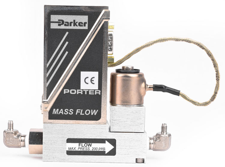 Parker 2201AAAVA1AS 40SCCM 200PSIG N2 Nitrogen Gas MFC Mass Flow