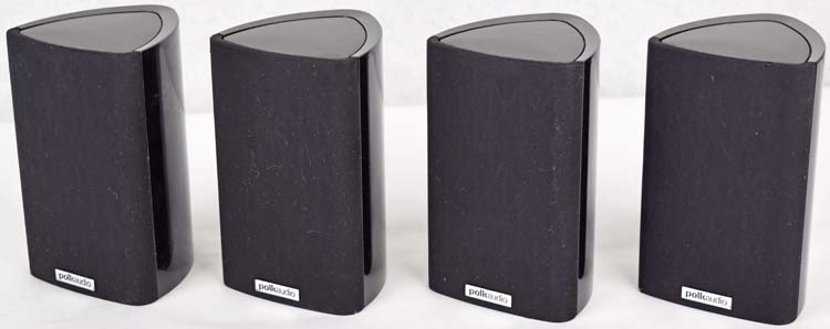 Polk Audio PSW10 Powered Subwoofer +RM7 SAT Black Surround Sound