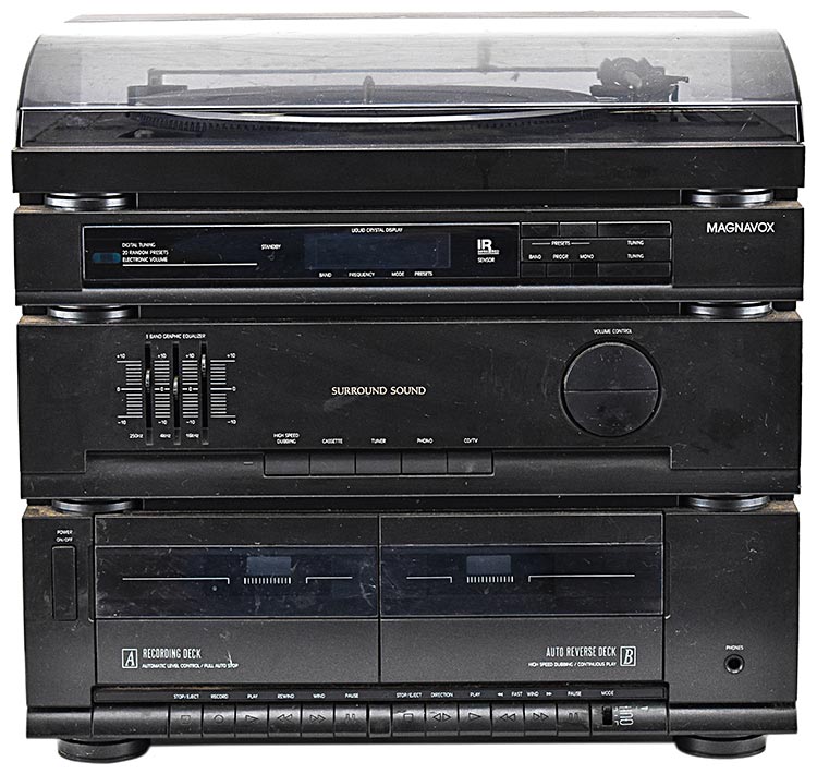 Vintage Magnavox AS9506 Cassette Tape Deck Record Player Combo Stereo