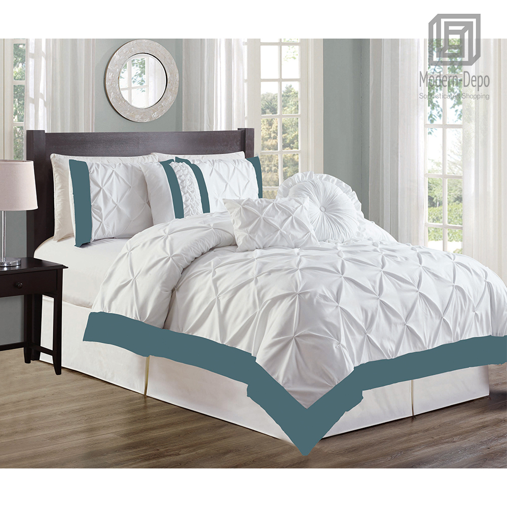7 Piece Full Comforter Set Bed In A Bag Home Bedding All Season