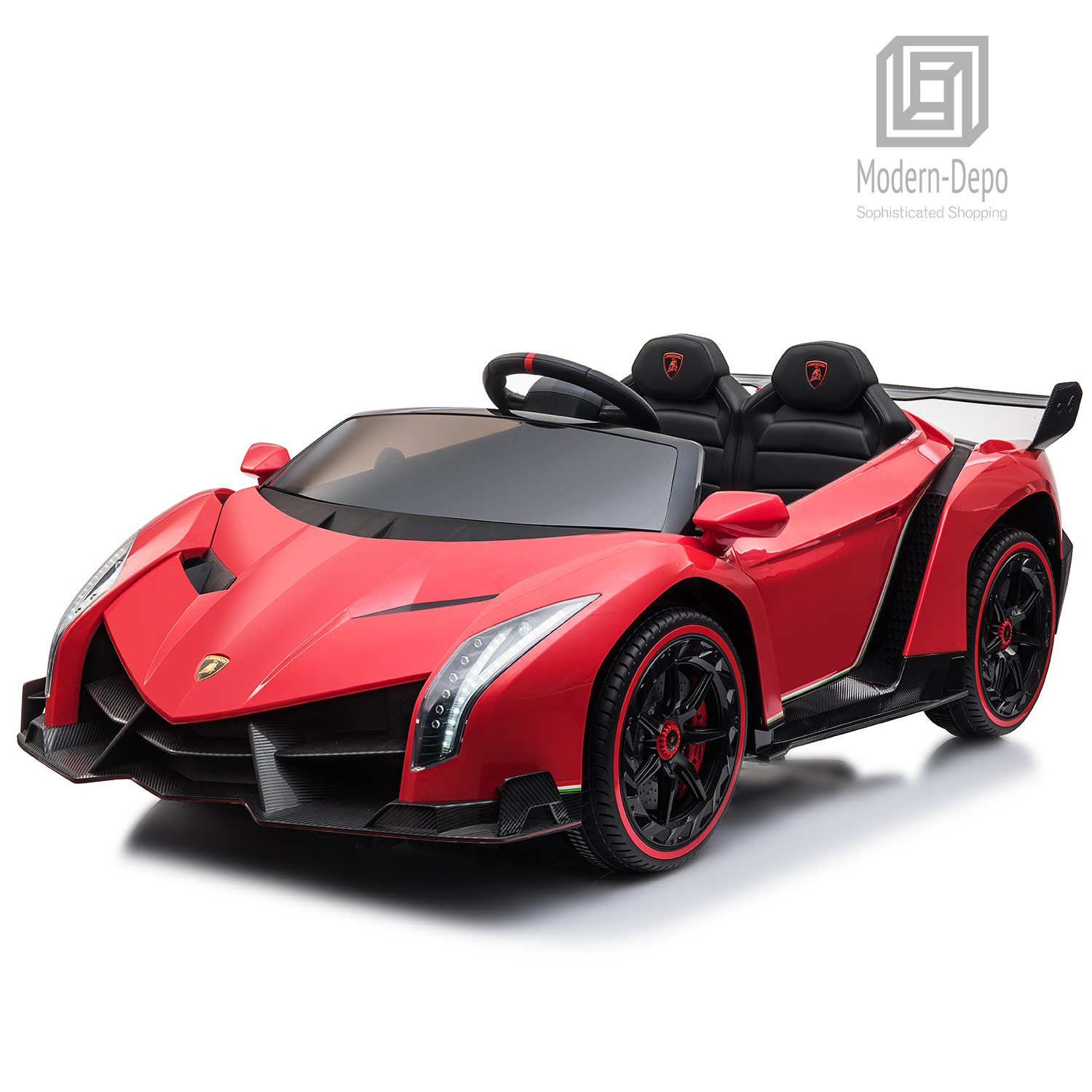 Lamborghini Veneno Ride On Car with Remote Control Music Electric Toy 12V Lights - Picture 15 of 36