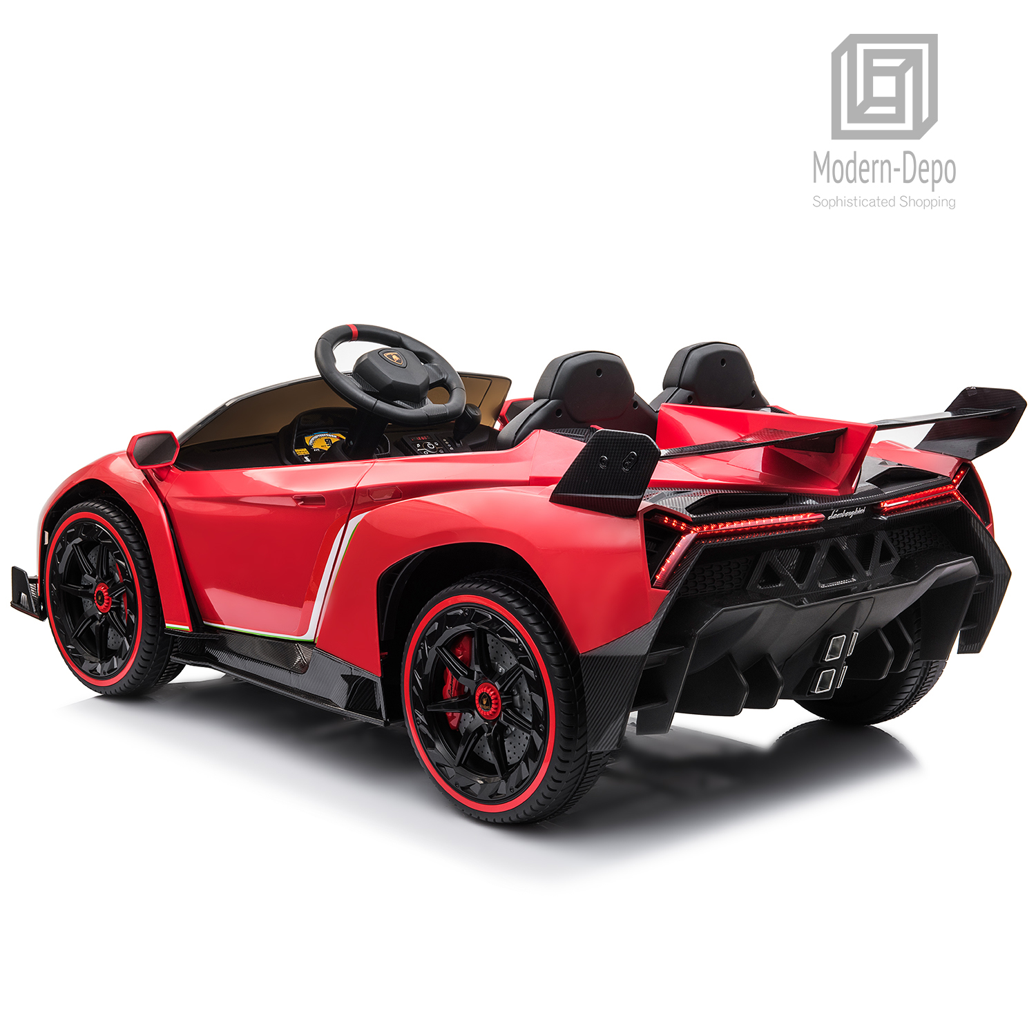 Lamborghini Veneno Ride On Car with Remote Control Music Electric Toy 12V Lights - Picture 17 of 36