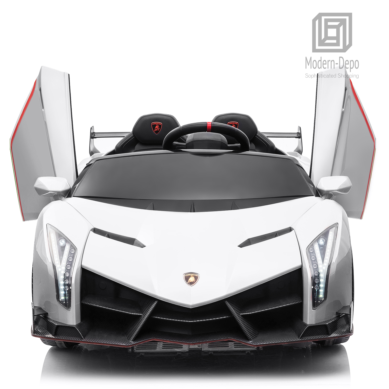 Lamborghini Veneno Ride On Car with Remote Control Music Electric Toy 12V Lights - Picture 26 of 36