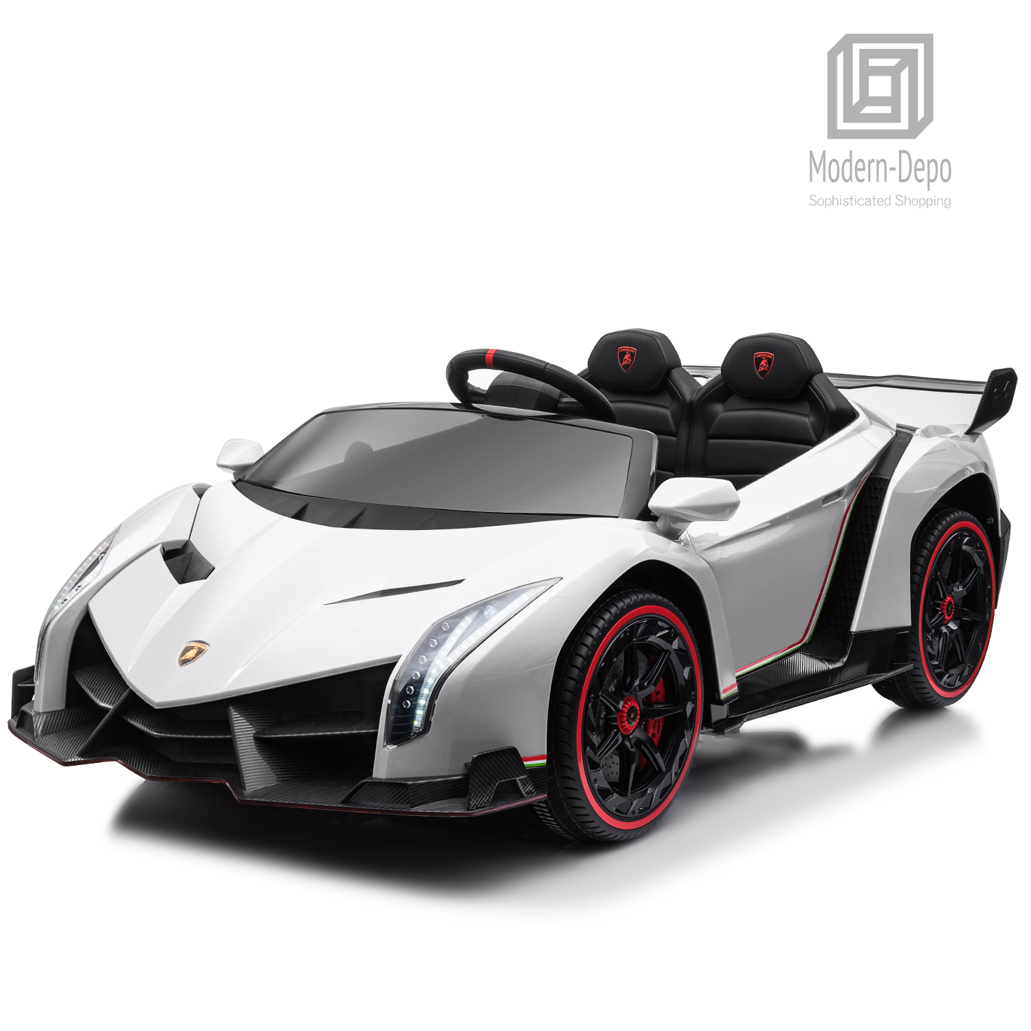 Lamborghini Veneno Ride On Car with Remote Control Music Electric Toy 12V Lights - Picture 27 of 36