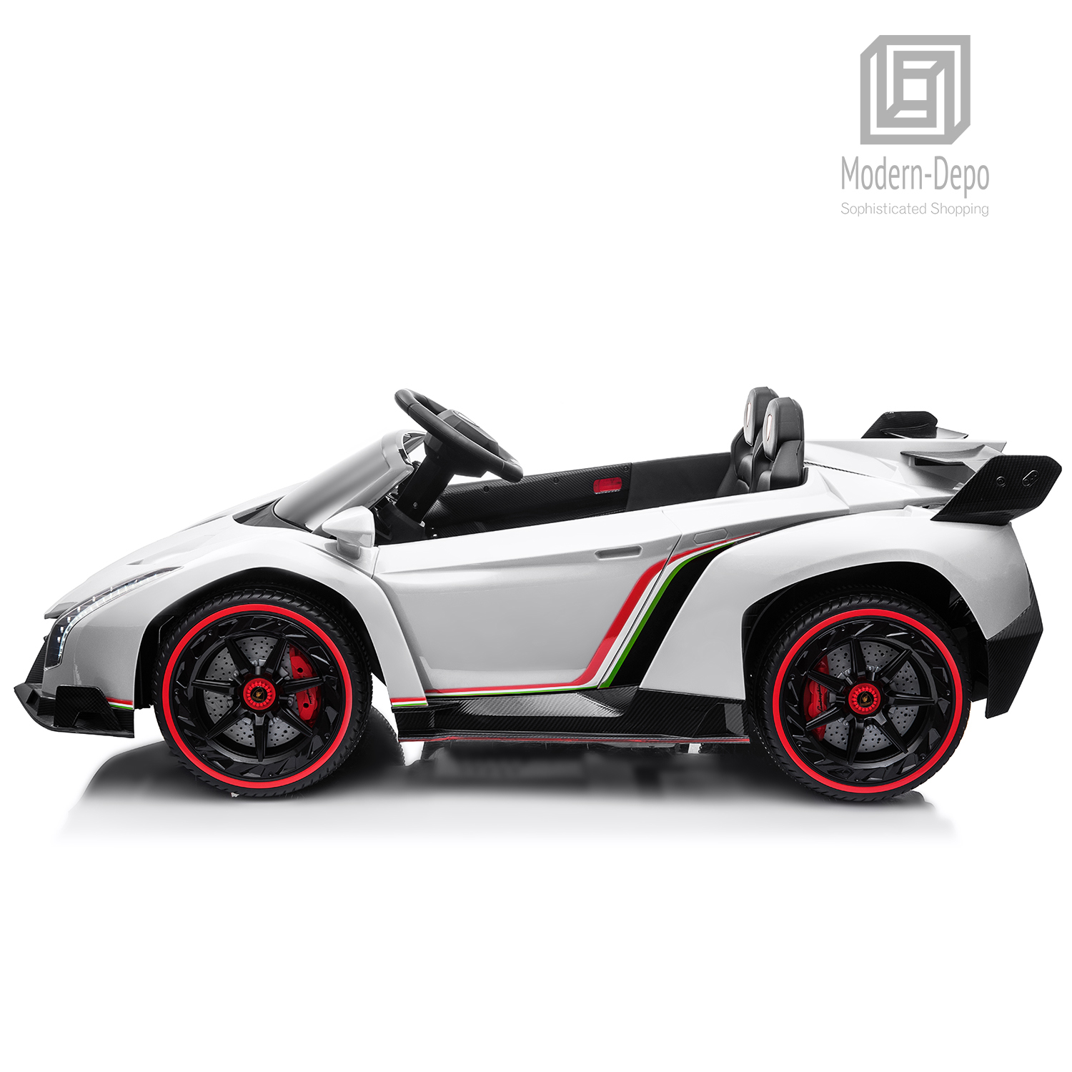 Lamborghini Veneno Ride On Car with Remote Control Music Electric Toy 12V Lights - Picture 28 of 36