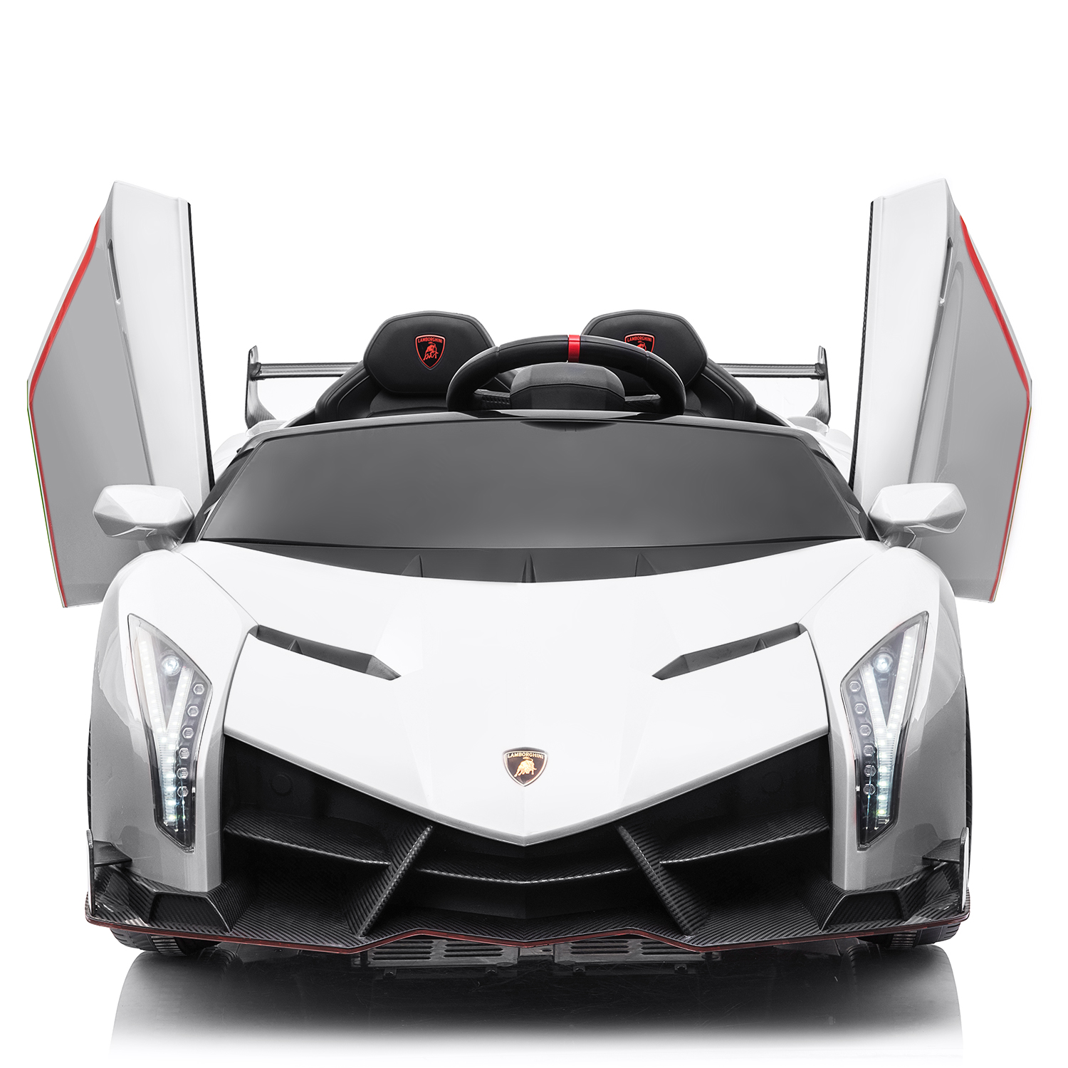 Lamborghini Veneno Ride On Car with Remote Control Music Electric Toy 12V Lights - Picture 33 of 36