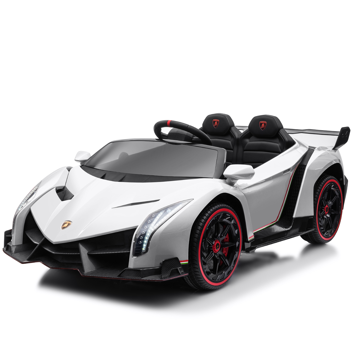 Lamborghini Veneno Ride On Car with Remote Control Music Electric Toy 12V Lights - Picture 34 of 36