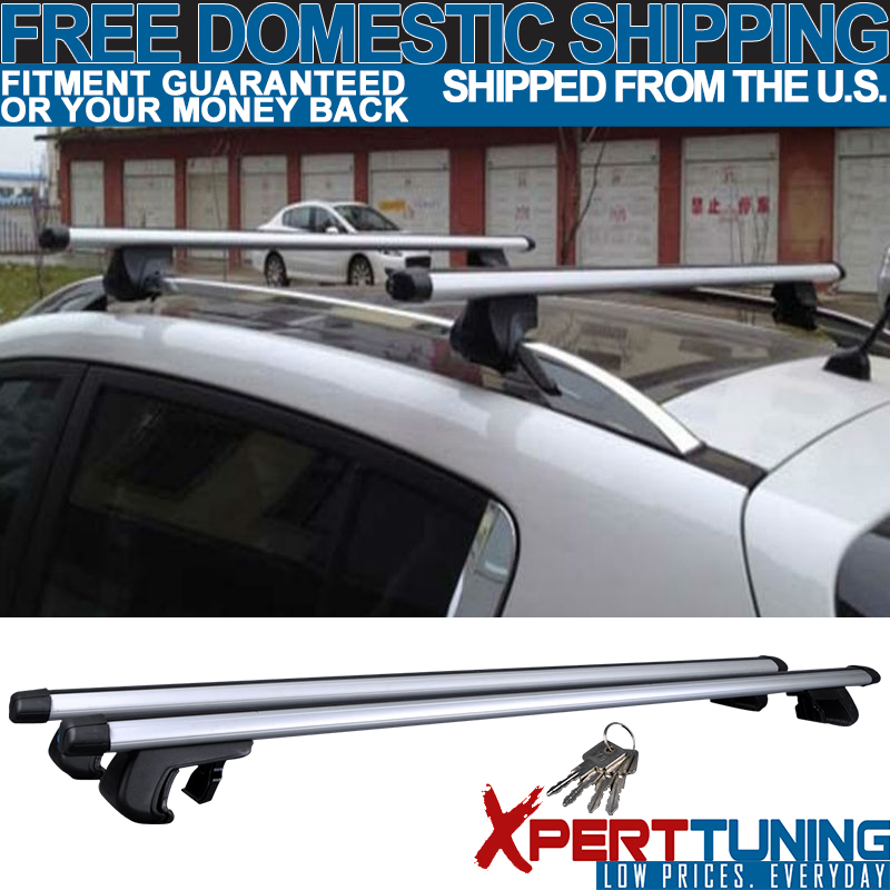 Aluminum 48 Inch 120CM Top Roof Rack Cross Bar Rail Luggage Carrier Lock /& Keys