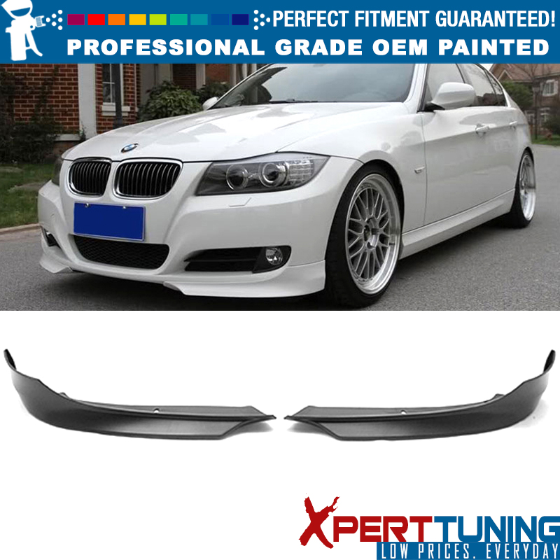 2010 2011 Type L PP Painted Space Gray #A52 Chin Splitter Bodykit Other Color Available By IKON MOTORSPORTS Pre-painted Front Splitter Lip Compatible With 2009-2012 BMW E90