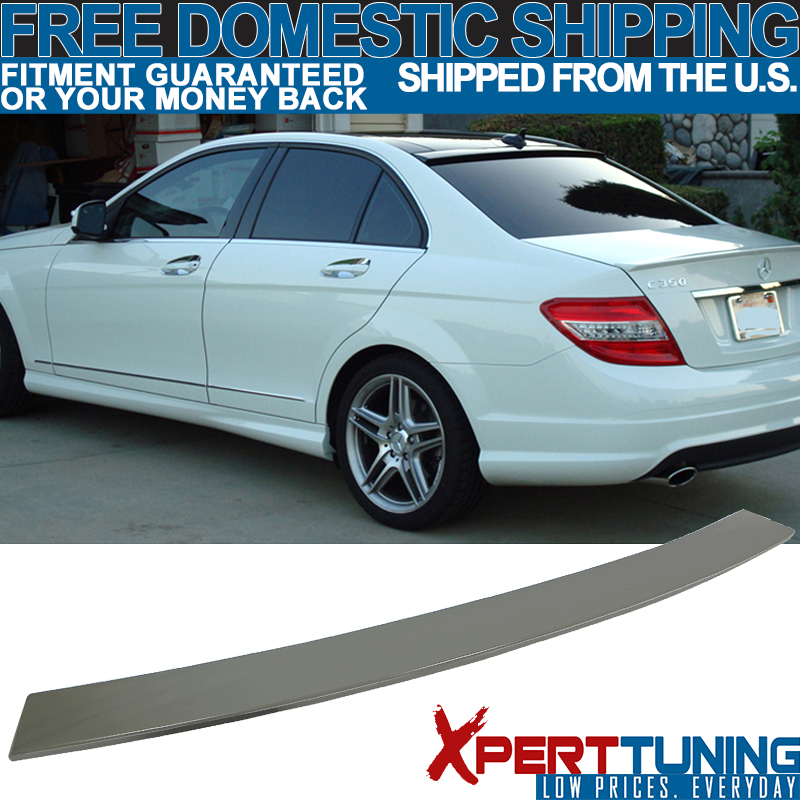 08-14 Mercedes-Benz C-Class W204 4Dr AMG Style Unpainted ABS Trunk Spoiler