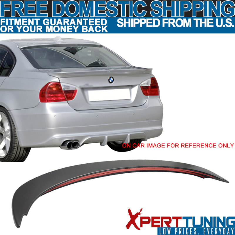 Fits 06-11 BMW 3-Series E90 Sedan AC Style Unpainted ABS Trunk Spoiler Wing