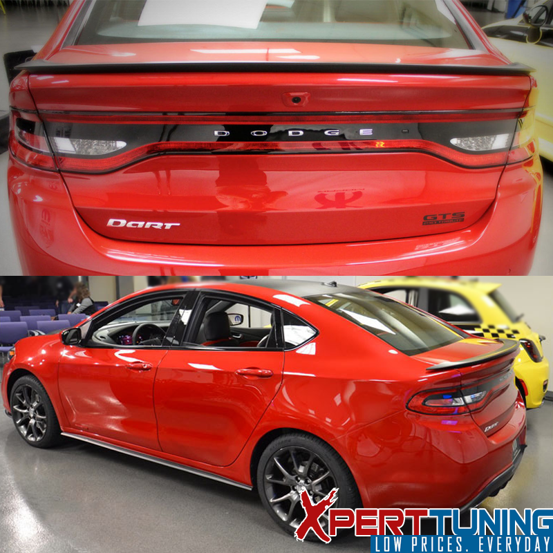 Fits 13-16 Dodge Dart Sedan Flush Mount OE Style Matte Black Rear Trunk