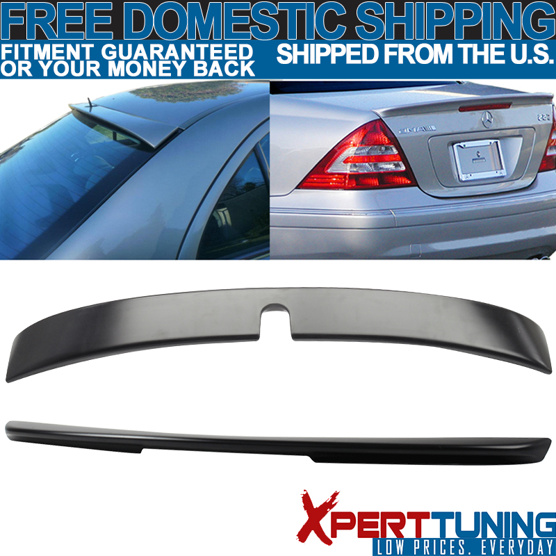 UNPAINTED Mercedes Benz C-class W203 Boot Lip Spoiler 2001-2012