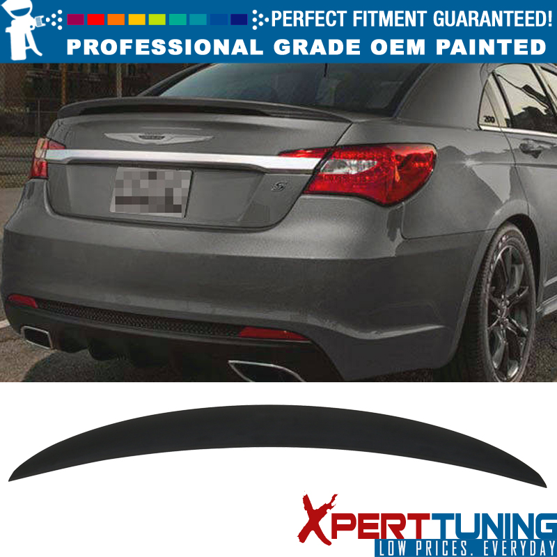 Fit 11-14 Chrysler 200 4D OE Style Painted Trunk Spoiler OEM Painted Color