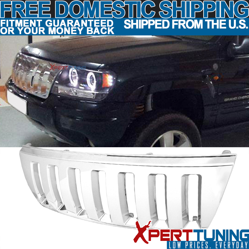 REPLACEMENT CHROME BONNET GRILL FOR JEEP GRAND CHEROKEE 1999-2003 MODEL