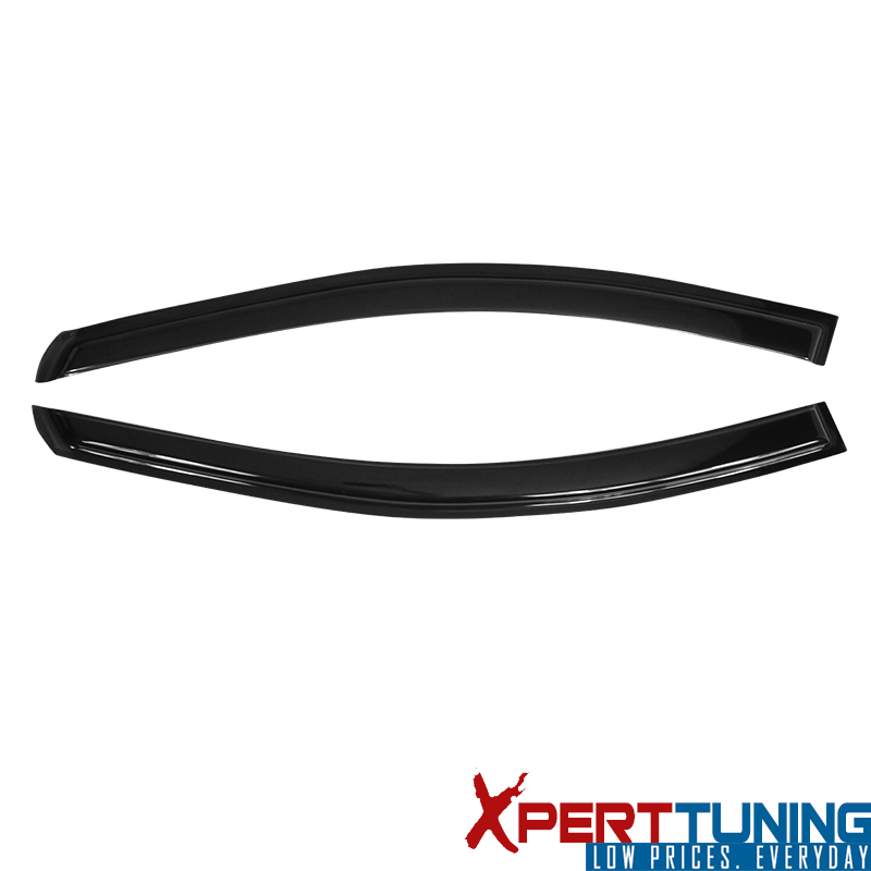 IKON MOTORSPORTS Slim Window Visors For 2006-2011 Honda Civic Coupe (2pc, Tape-On)