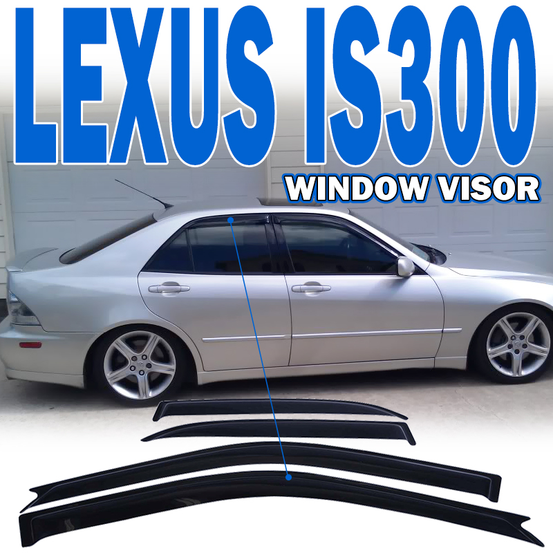 Fits 0105 Lexus IS300 Sedan Window Visors 4Pc eBay