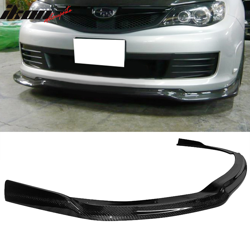 Carbon Bottom Line CS Style Front Bumper Lip Fits 08-10 Subaru Impreza STI 5dr
