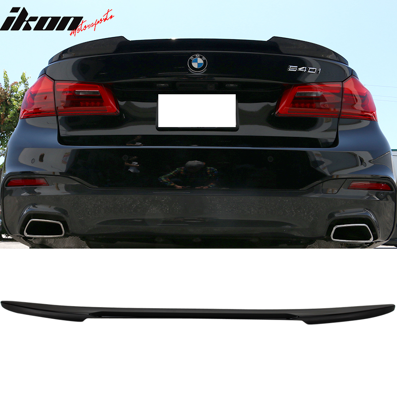USA Stock Fit 17-19 G30 Sedan M5 Performance Trunk Spoiler Painted 668 Jet Black