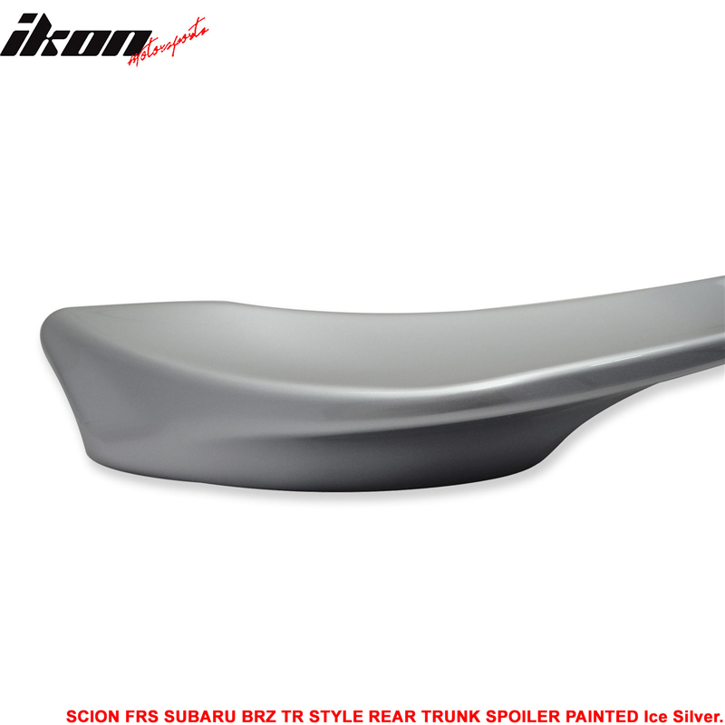 TRD Style Trunk Spoiler Painted #G1U Ice Silver For Scion FRS / Subaru BRZ / Toyota 86 2013-2020