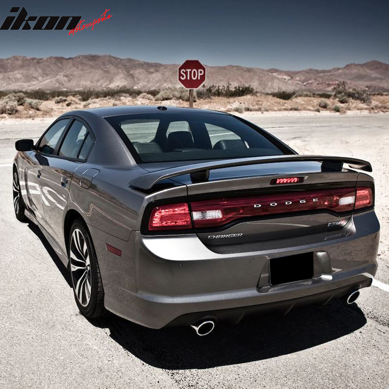 Fits 1214 Dodge Charger SRT8 OE Style Rear Lip Bumper Valance Diffuser