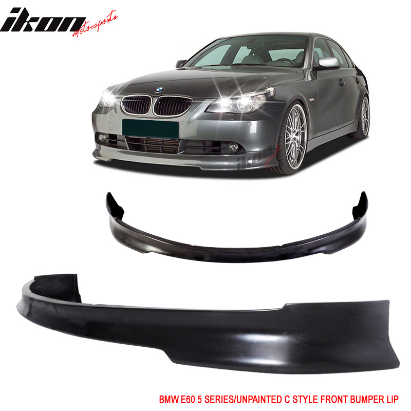 Fits 0407 BMW E60 5 Series C Style Front Bumper Lip Spoiler Unpainted