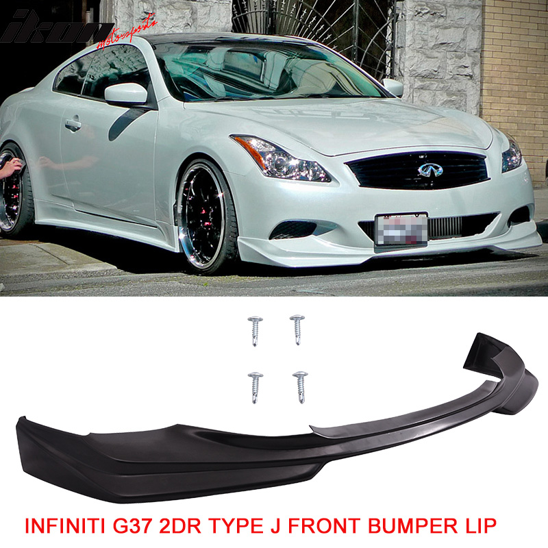 Fits 0814 Infiniti G37 Coupe Q60 J Style Front Bumper Lip Spoiler
