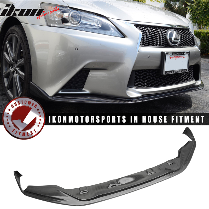 Fits Lexus 1315 F Sport GS350 450 Sk Front Bumper Lip Spoiler Carbon