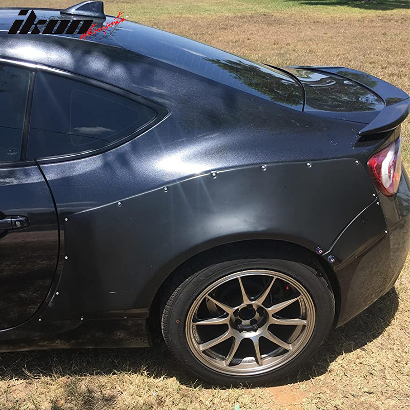 HECASA Wide Body Fender Flares 8pc – Subaru BRZ 13-20 / Scion FRS 86 13-16 / Toyota 86 17-20 – GR Style – Matt Black