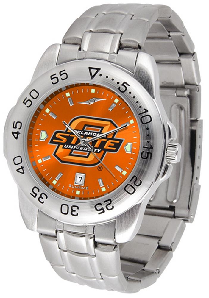Men-039-s-Oklahoma-State-University-Watch-Stainless-Steel-Dress-Watch